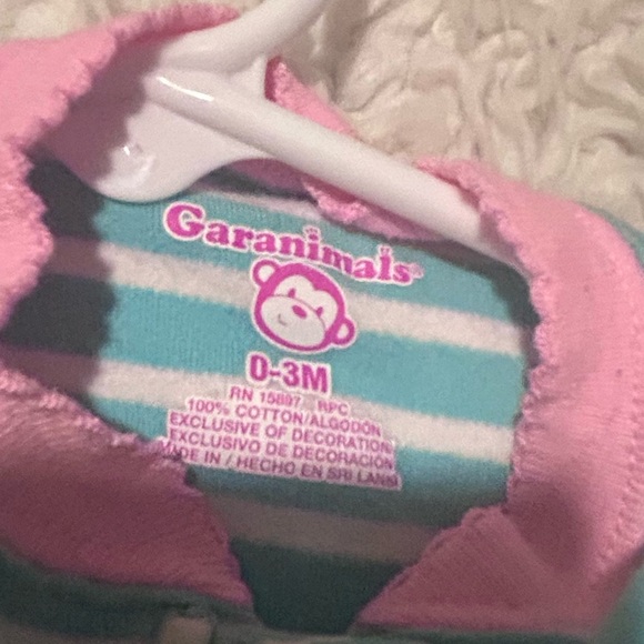 50%off w♥️ 0-3 Month Newborn Baby Girl Bundle Lot 5 sleeper onesie st Patrick - Picture 10 of 11